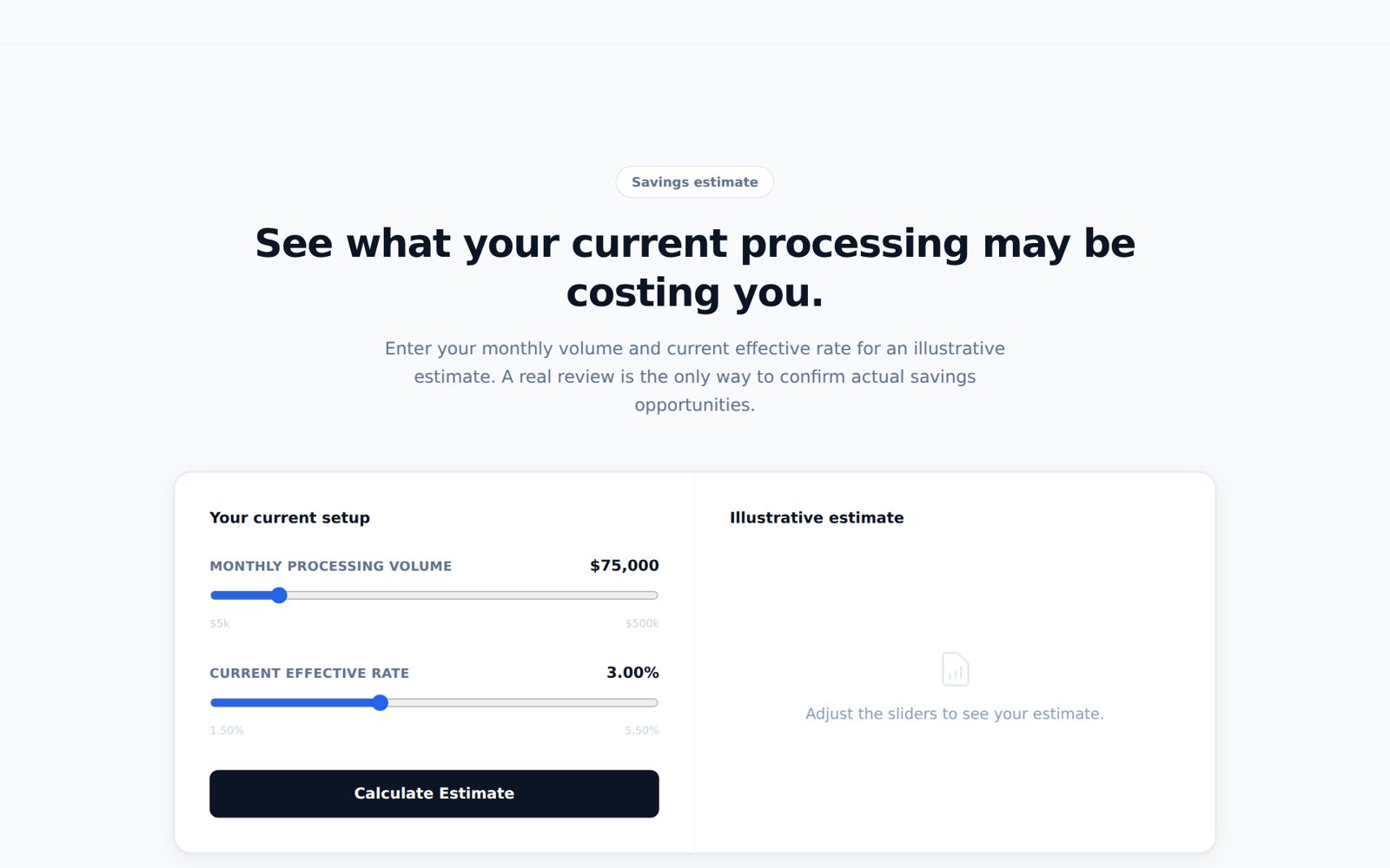 Member Savings Calculator screenshot